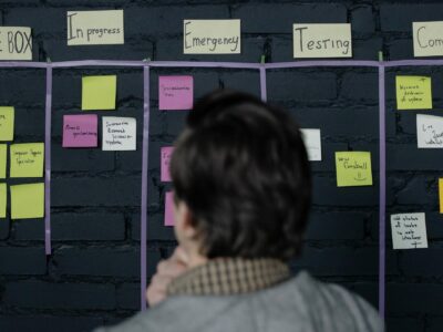 Startup team collaborating on Agile DevOps workflow