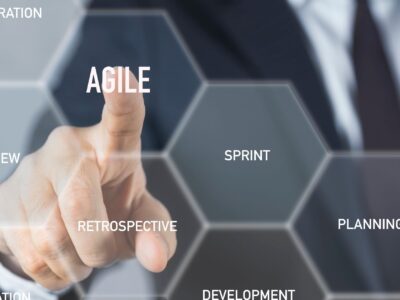 Team using DevOps tools to improve agility